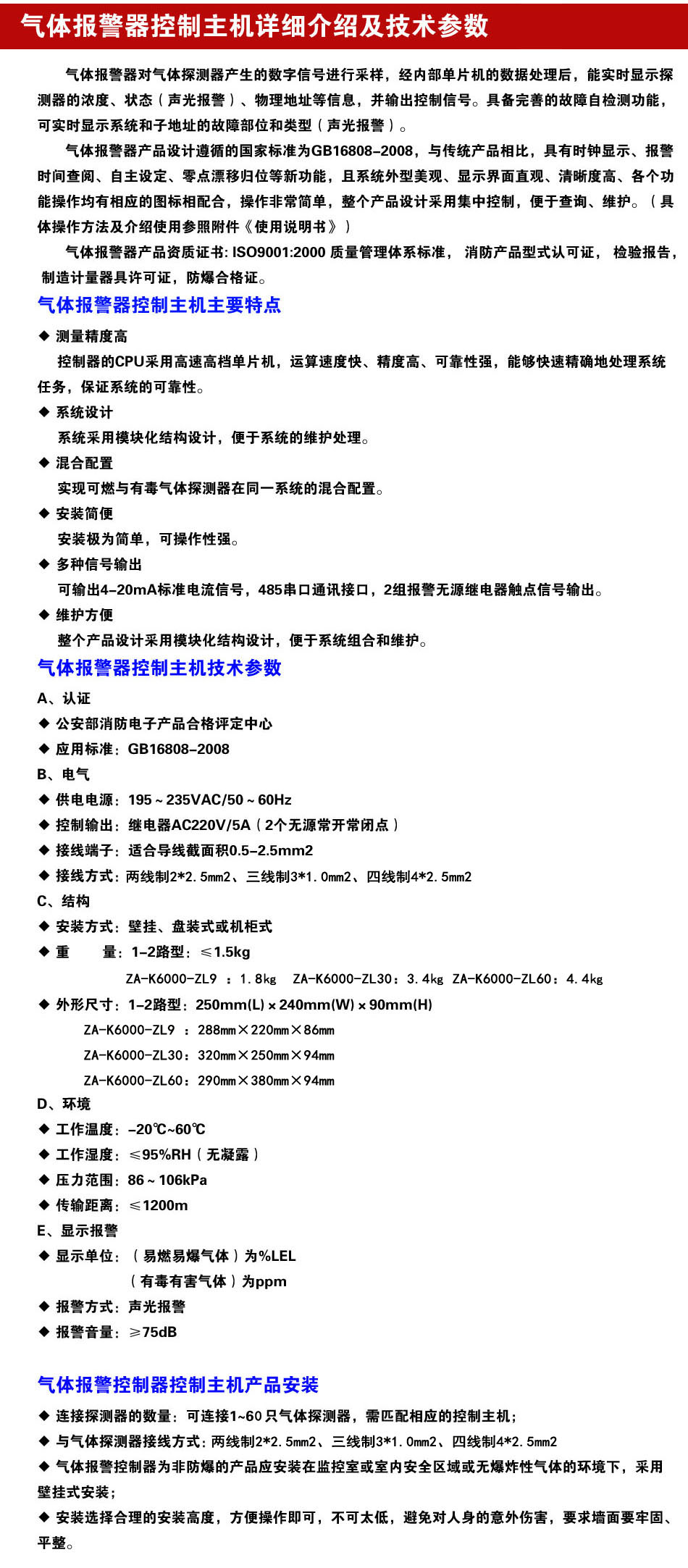 液氨氣體報警器