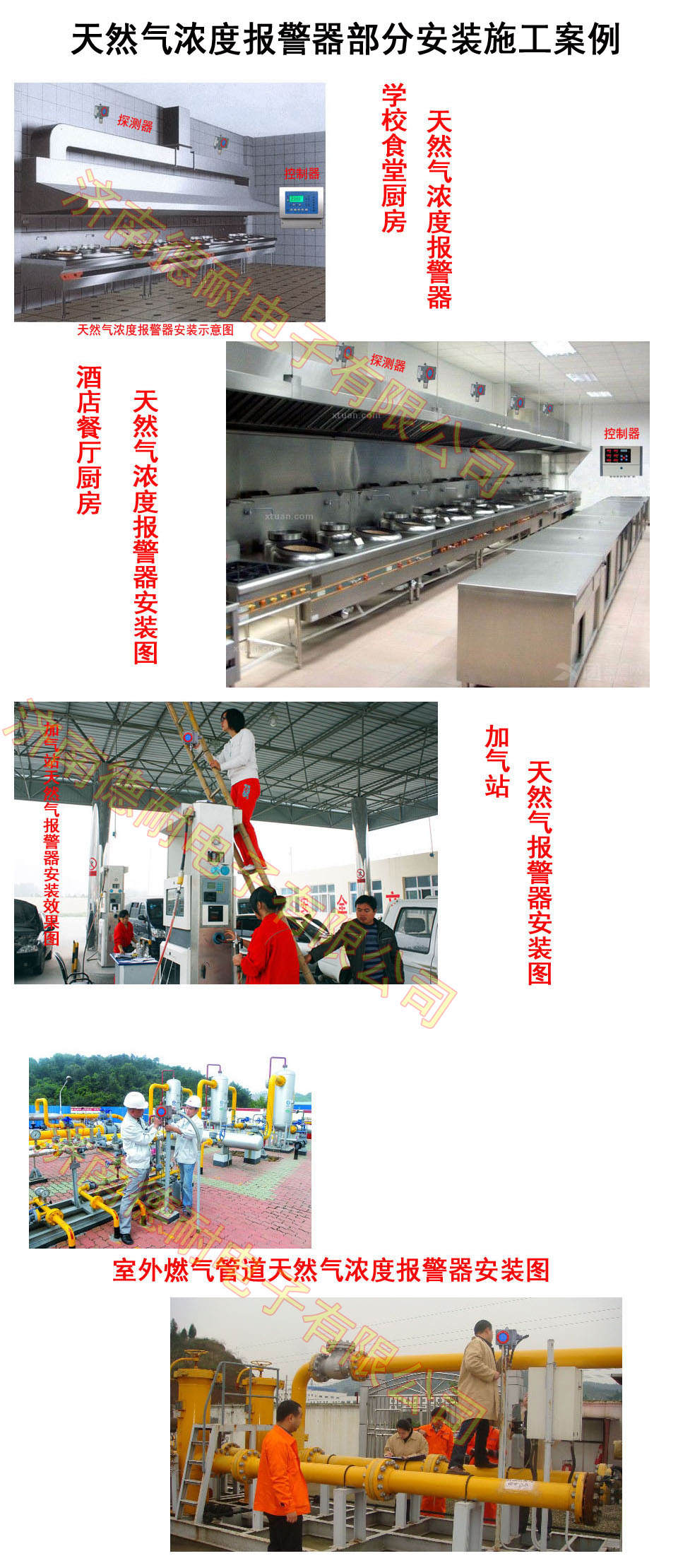 天然氣報(bào)警器安裝圖